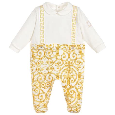 pantalone versace baby oro e viola|Designer Baby Girl Clothing from Versace Kids .